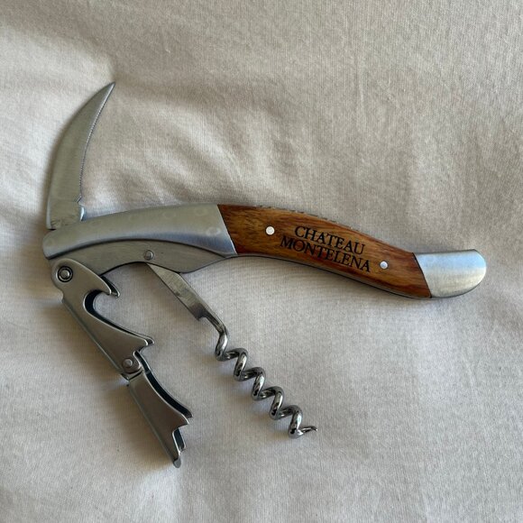 Brand New CHATEAU MONTELENA Corkscrew Wine Opener with Wooden Case - Picture 4 of 5